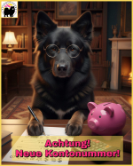 Achtung: Neue Kontonummer!